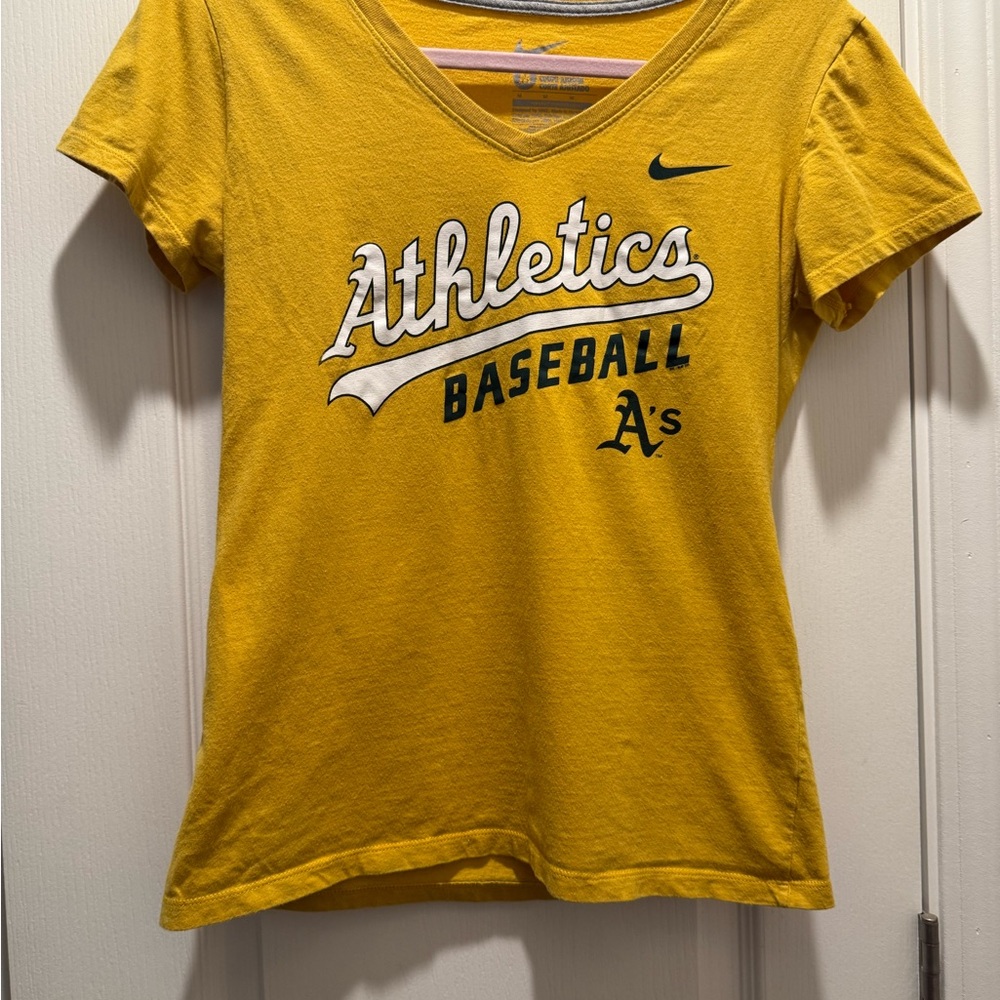 Nike Yellow Athletics Tee